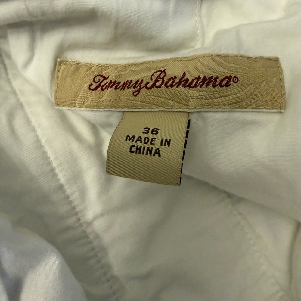 Tommy Bahama Silk Shorts Mens 36 Khaki Pleated 9” Inseam Casual Golf - Picture 8 of 12